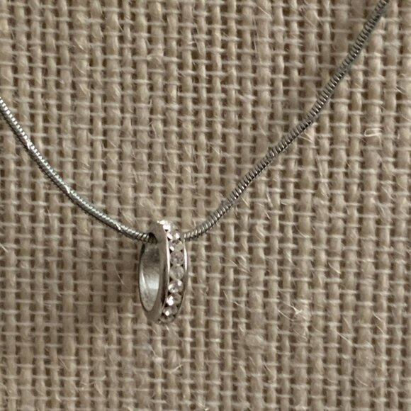 Fifth Ave. Crystal and Silver Tone Necklace - Picture 2 of 5